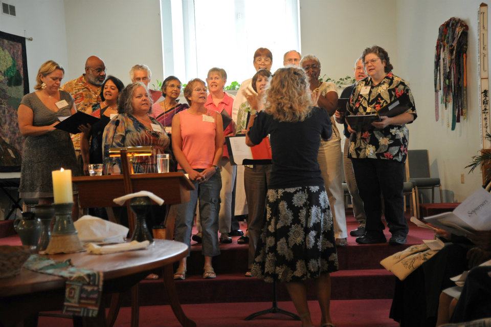 Sojourners Choir singing