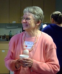 Dell socializing during fellowship time